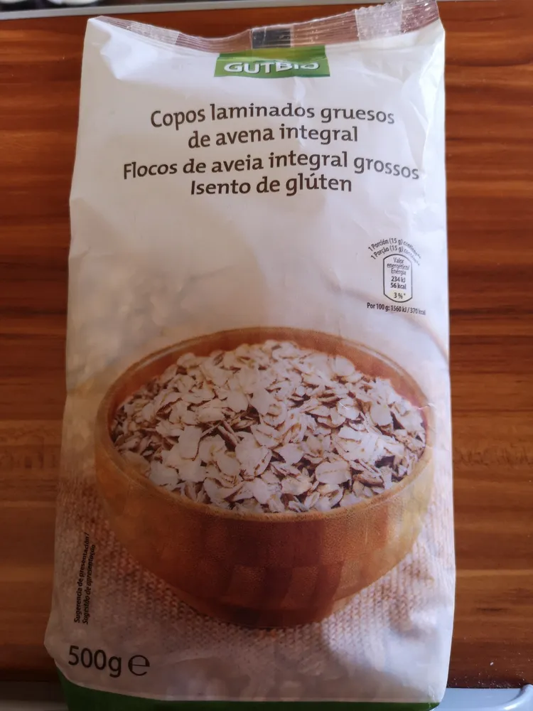 Copos laminados gruesos de avena integral