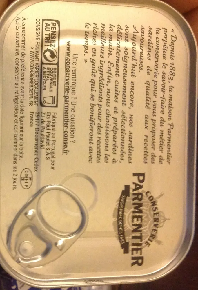 Sardines huile d.olive extra