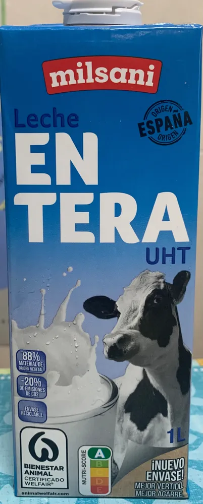 Leche entera UHT