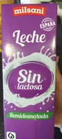 Leche sin lactosa semidesnatada