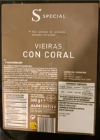 Vieiras con coral