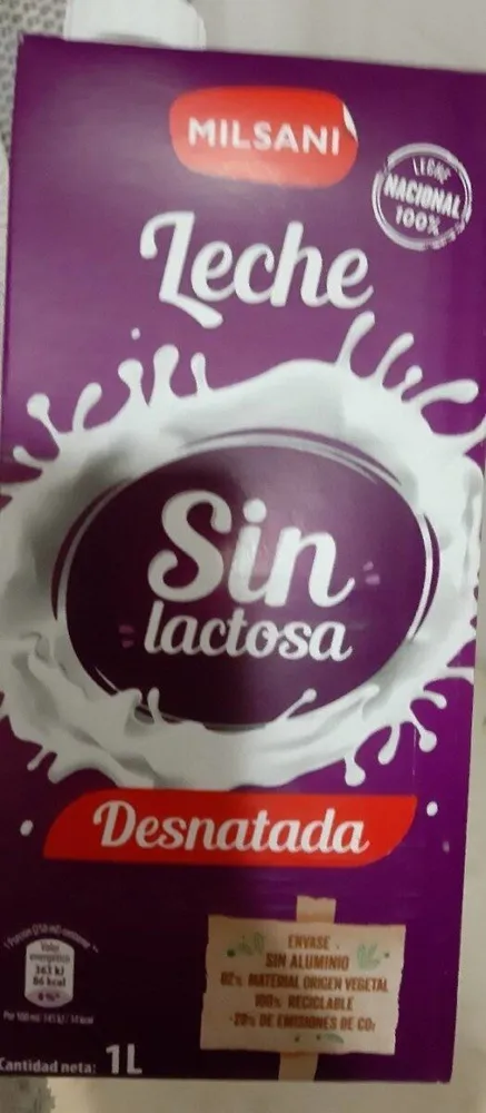 Leche Desnatada Sin Lactosa