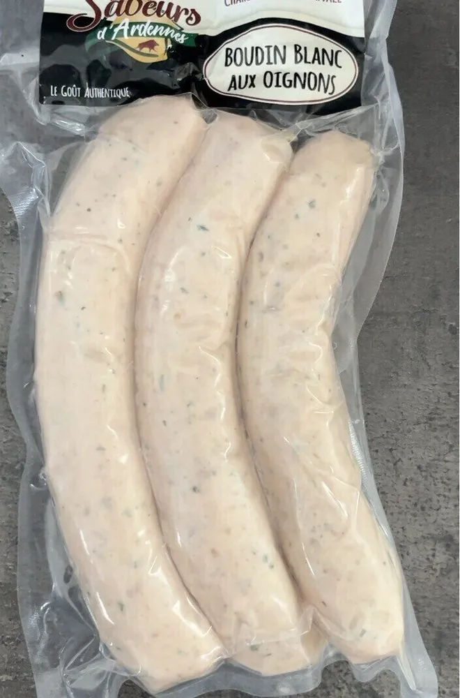 Boudin blanc aux oignons