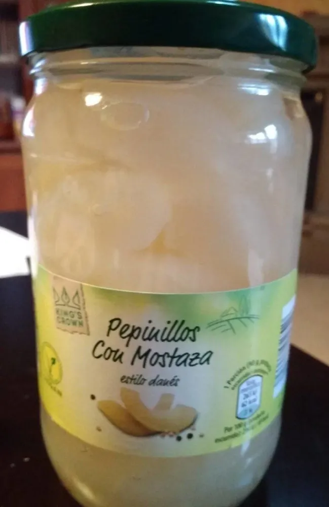 Pepinillos con mostaza