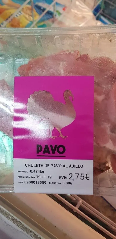 chuleta pavo al ajillo
