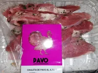Chuleta de pavo al ajillo