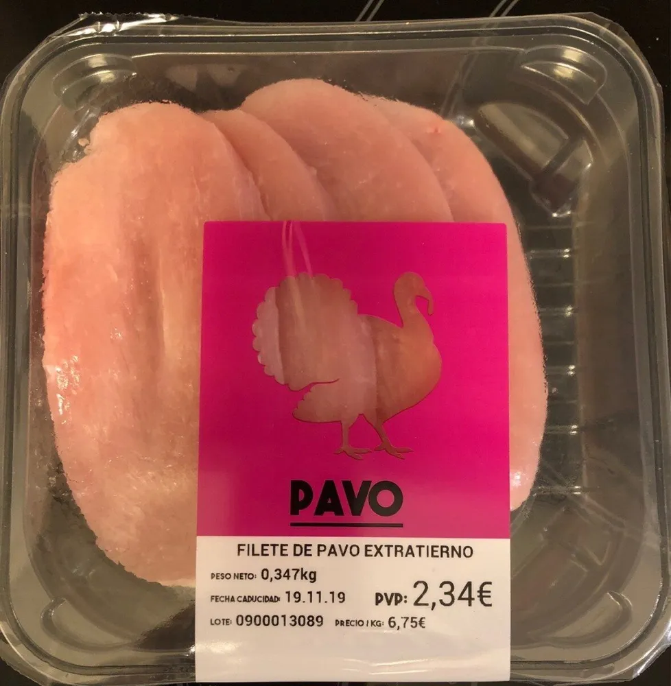 Filete de pavo extratierno