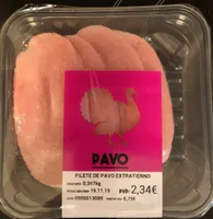 Filete de pavo extratierno