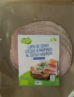Lomo de cerdo cocido y ahumado al estilo sajonia