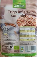 Trigo inflado con miel