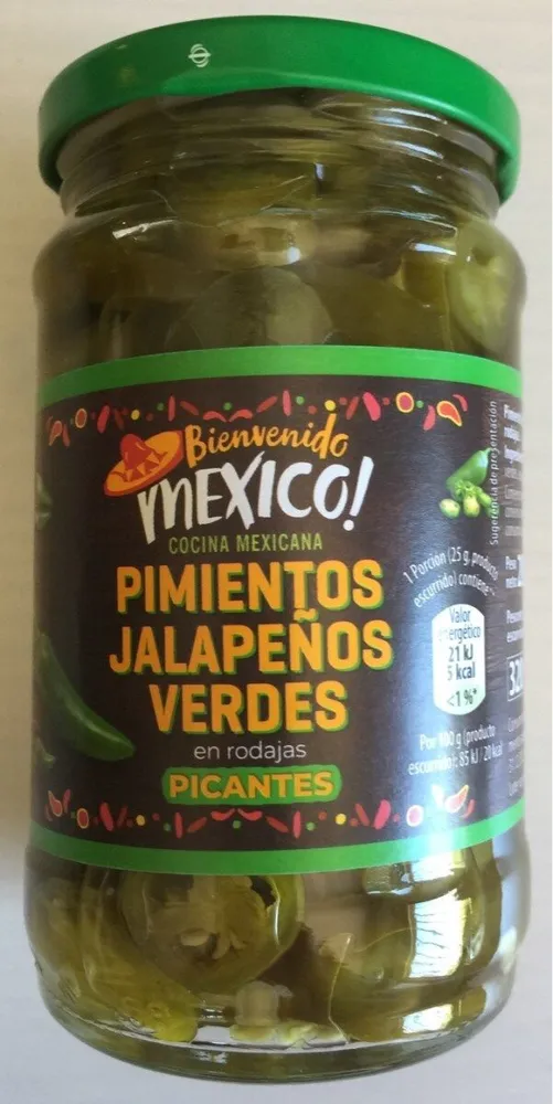 Pimientos jalapanos verdes