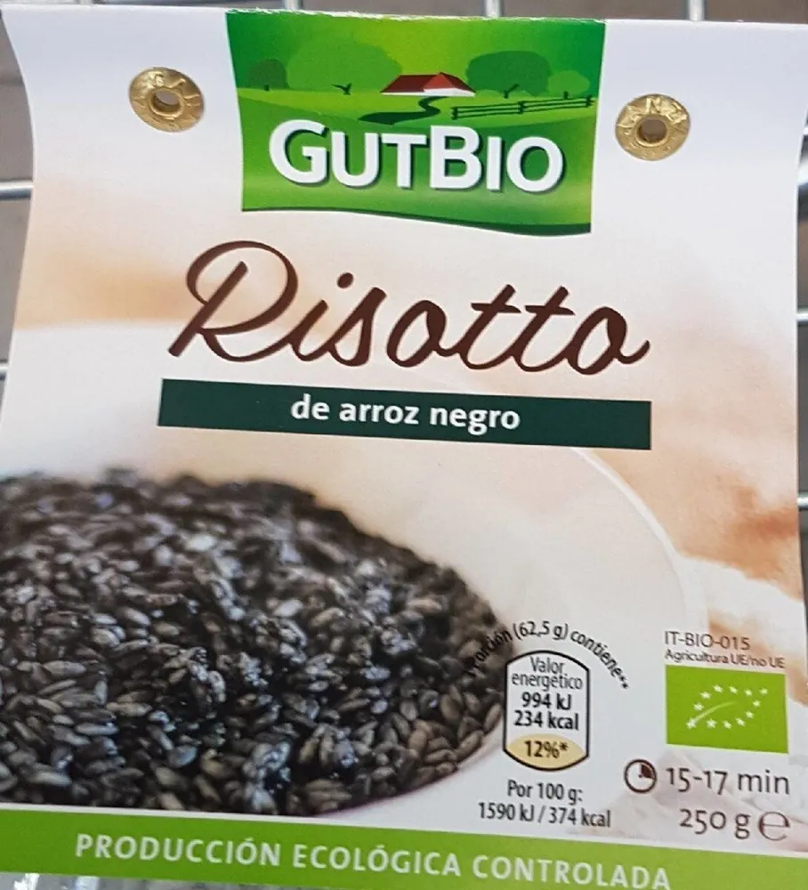 Risotto de arroz negro