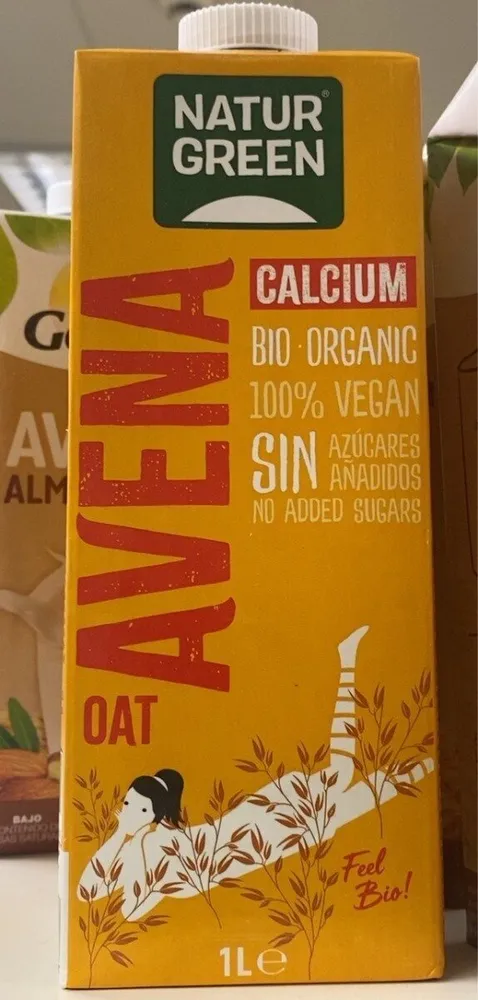 Leche avena calcium