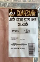 Jamón cocido extra gran selección