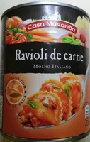Riavoli de carne de vacuno con salsa guisada a la italiana