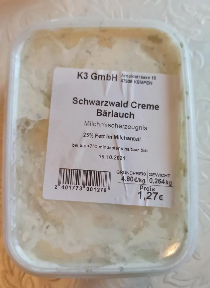 Schwarzwald Creme Bärlauch