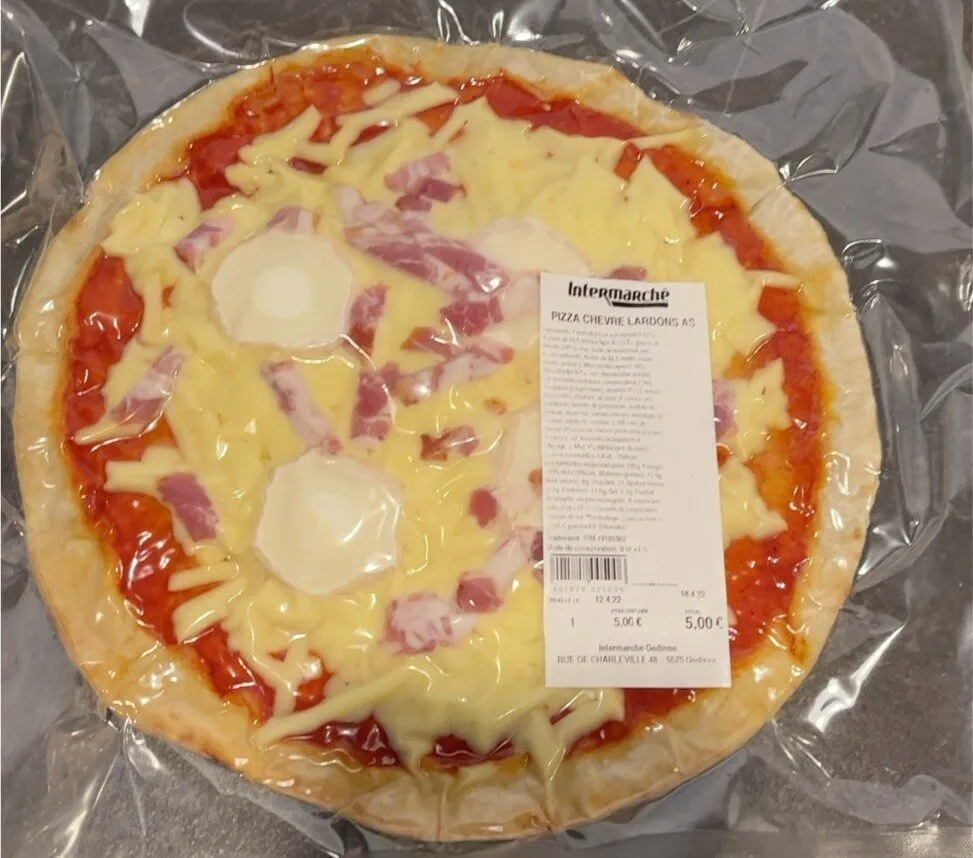Pizza chèvre lardons