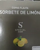 Sorbete de limón copas flauta