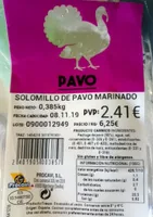 Solomillo de pavo marinado