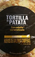 Tortilla de patatas con cebolla caramelizada