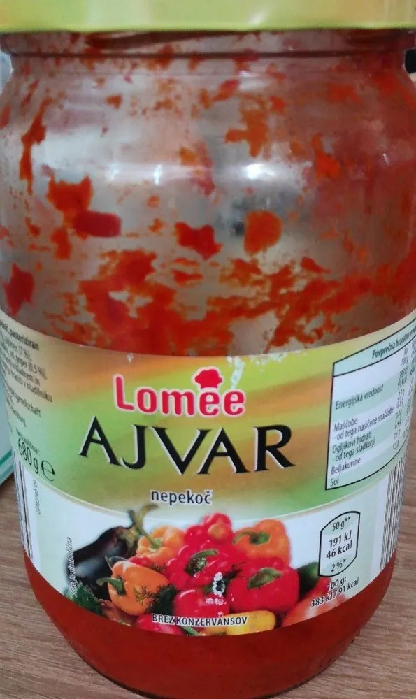 AJVAR nepekoč
