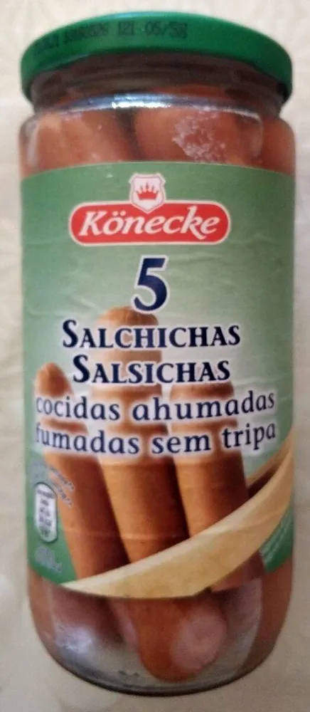 Salchichas cocidas ahumadas