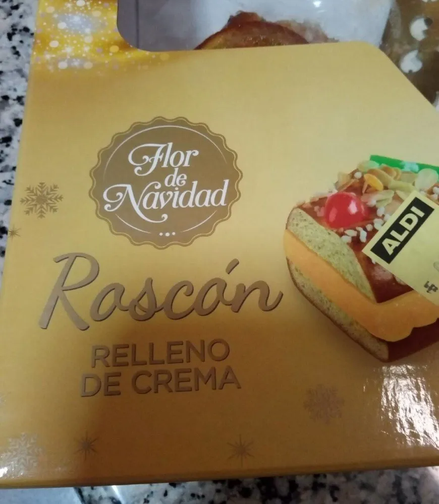 Roscón relleno de crema