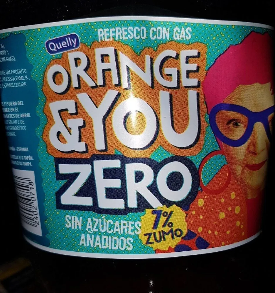 Naranjada Quelly Zero