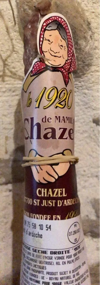 Saucisse seche droite