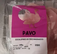 Escalopines de pavo marinados