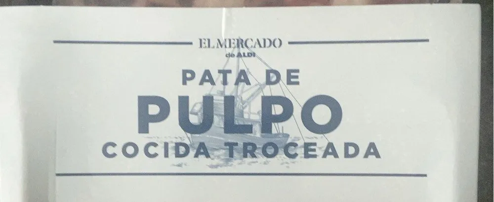 Pata de pulpo cocida troceada