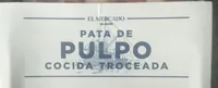 Pata de pulpo cocida troceada