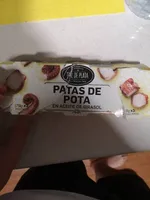 Patas de pota en aceite de girasol