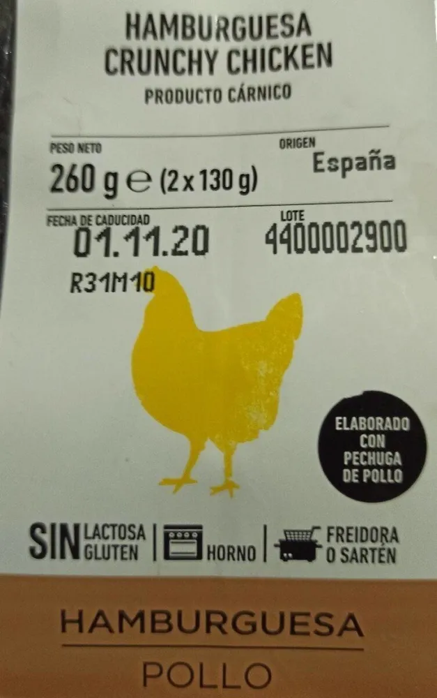 Hamburguesa pollo