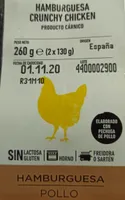 Hamburguesa pollo