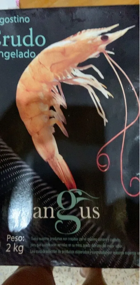 Langostino crudo congelado