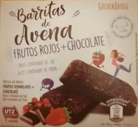 Barritas de avena frutos rojos + chocolate