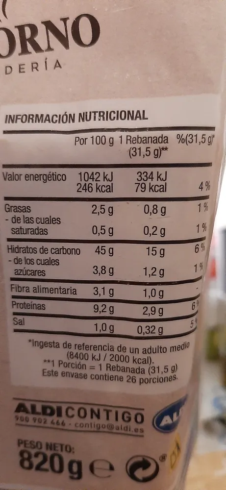 Pan de molde blanco familiar