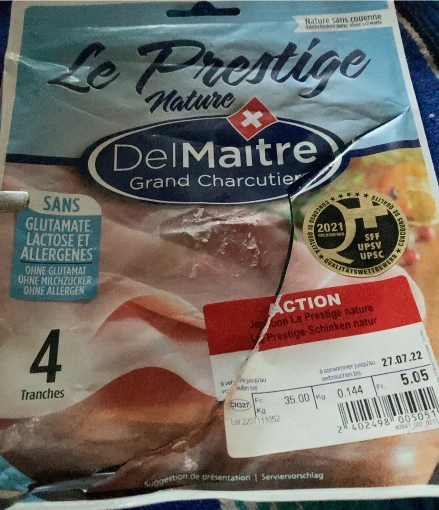Jambon Le Prestige nature