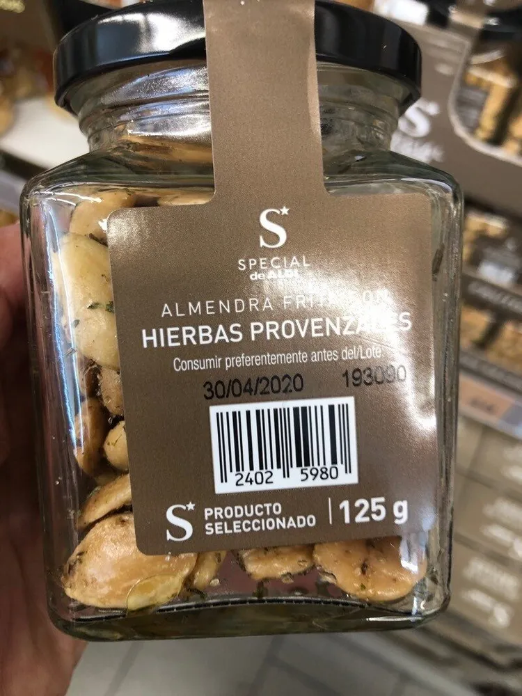 Almendra frita con hierbas provenzales