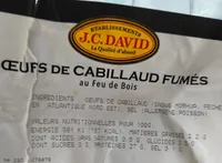 Oeufs de cabillaud fumés