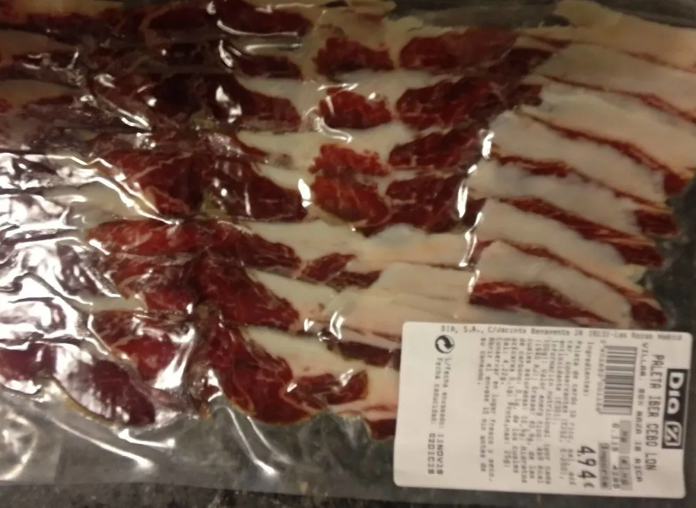 Paleta ibérica cebo 50% raza ibérica