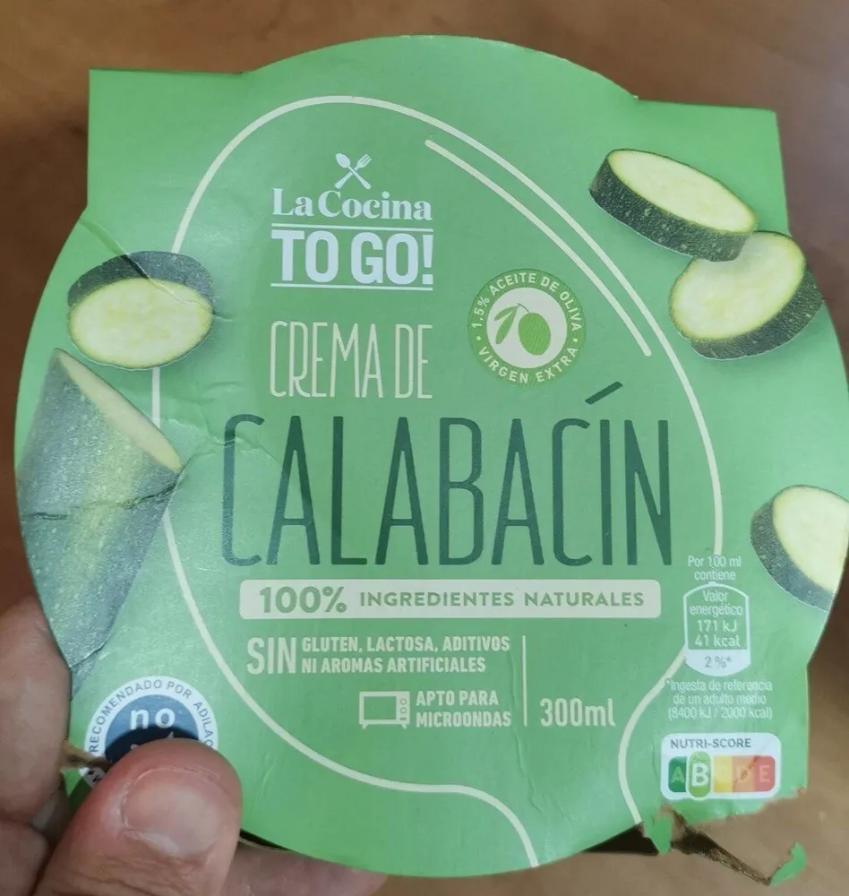 Crema de calabacín