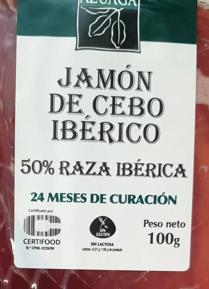 Loncheado jamón de cebo iberico