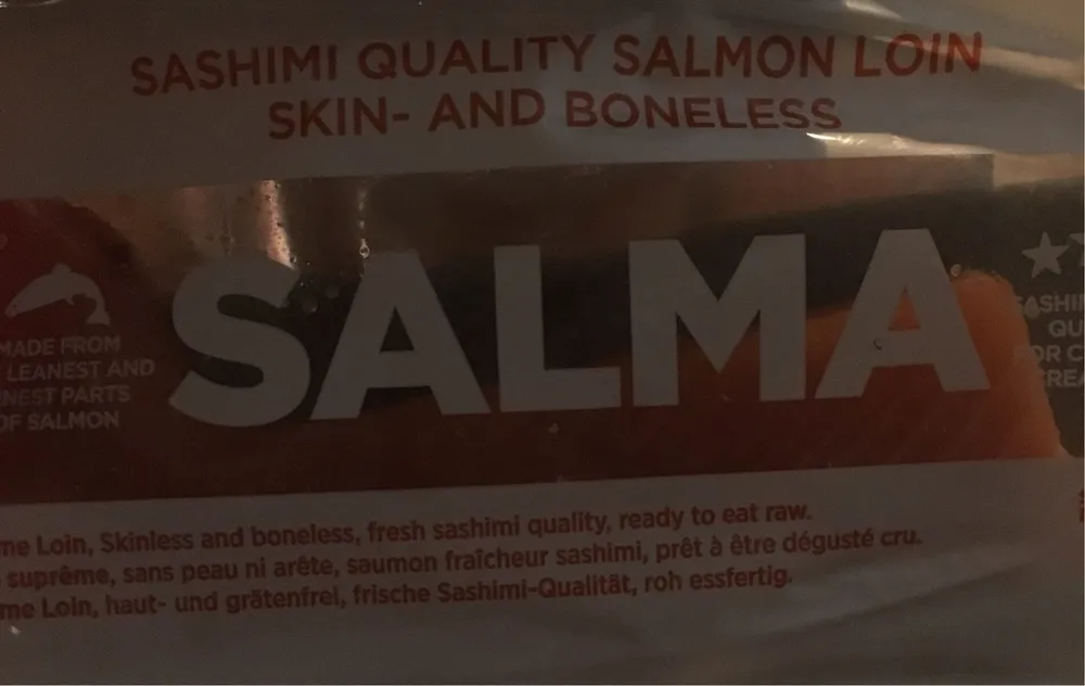 sashimi quality salmon loin