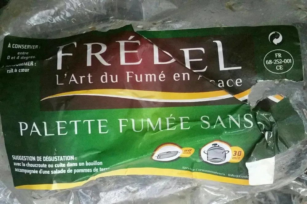 Palette fumée sans os