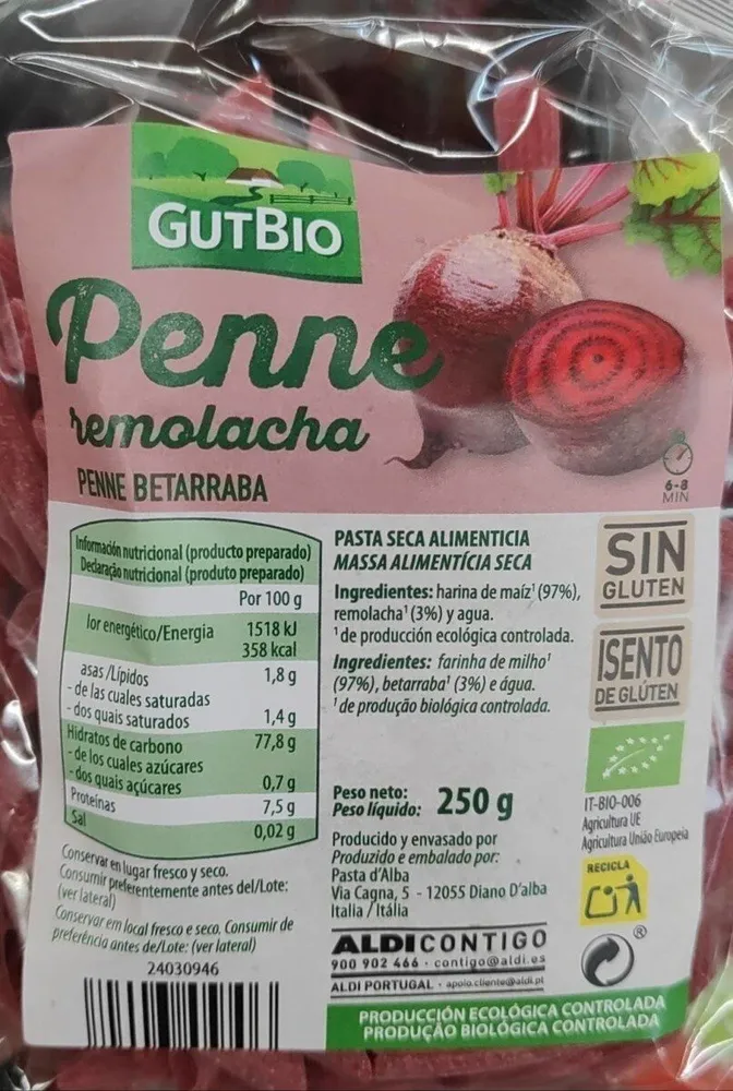 Penne remolacha