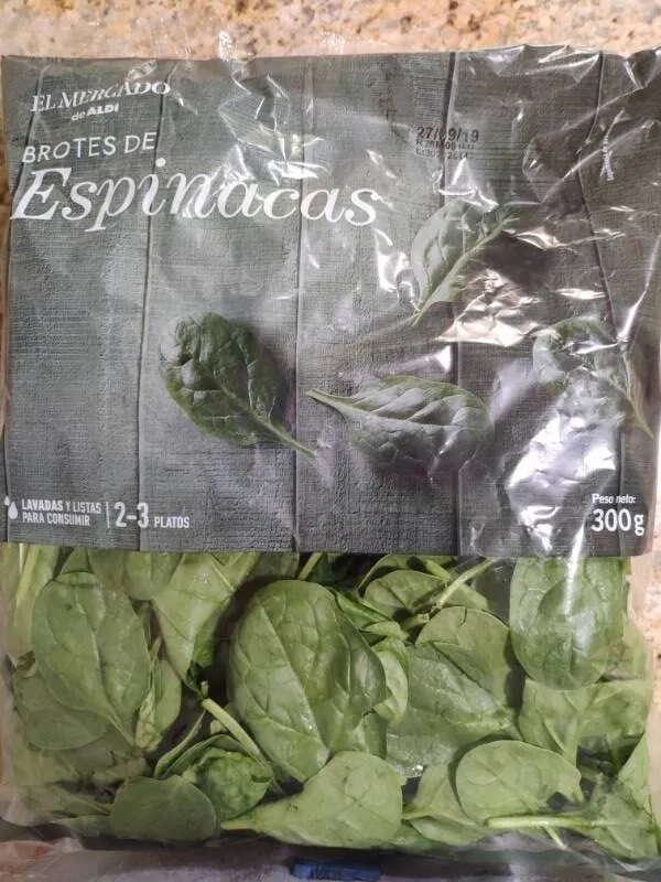 Brotes de espinacas