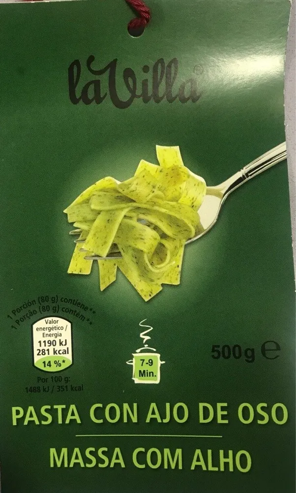 Pasta con ajo de oso