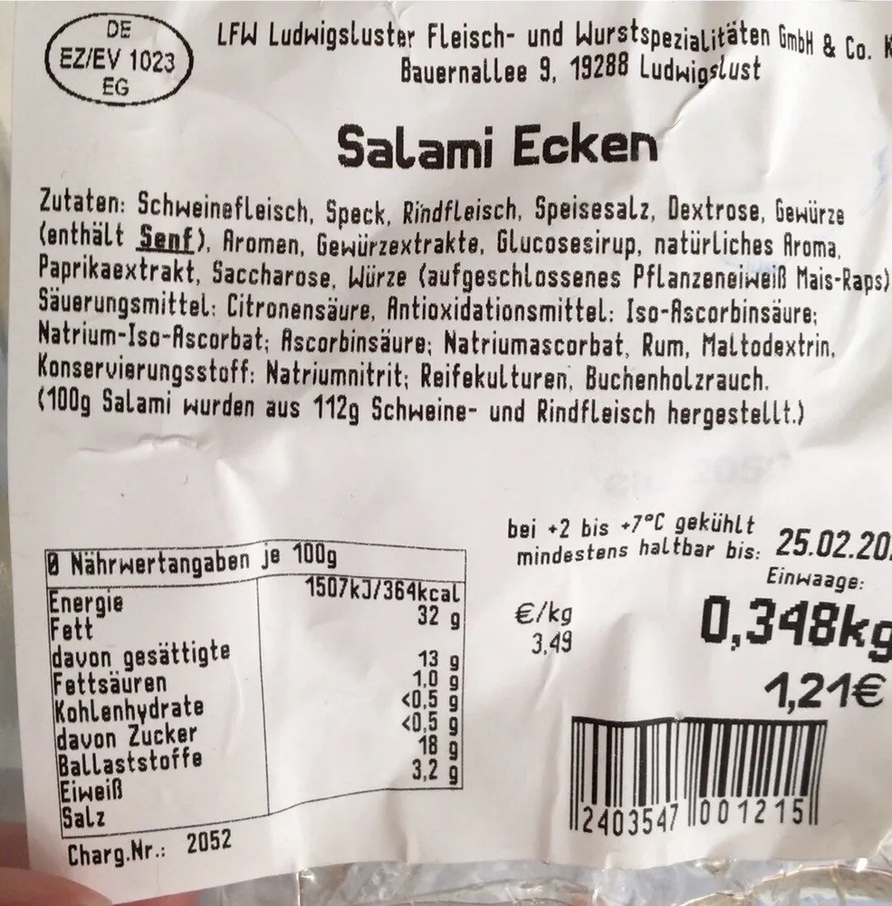 Salami Ecken